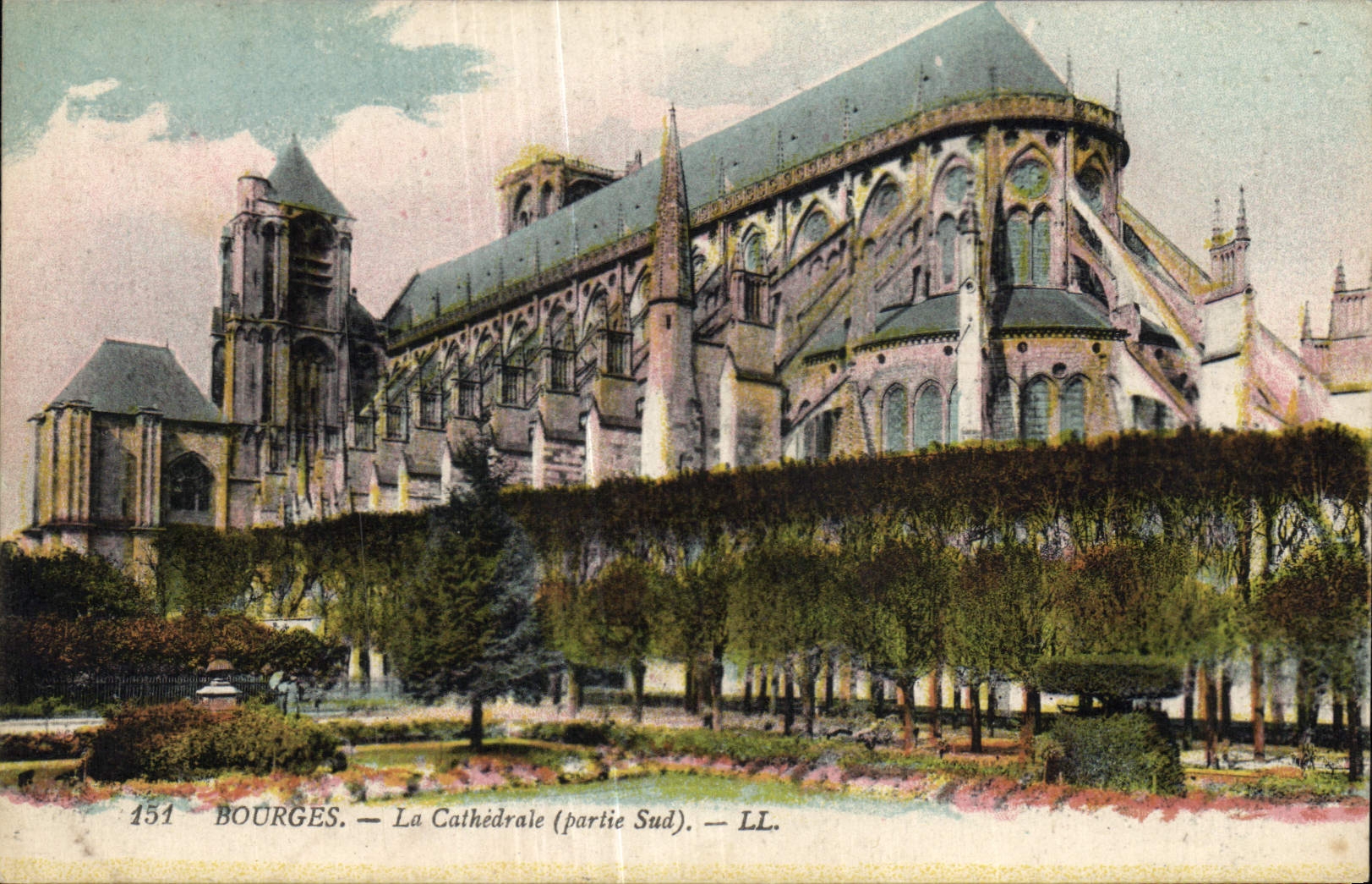 CPA Bourges La Cathedrale partie Sud 