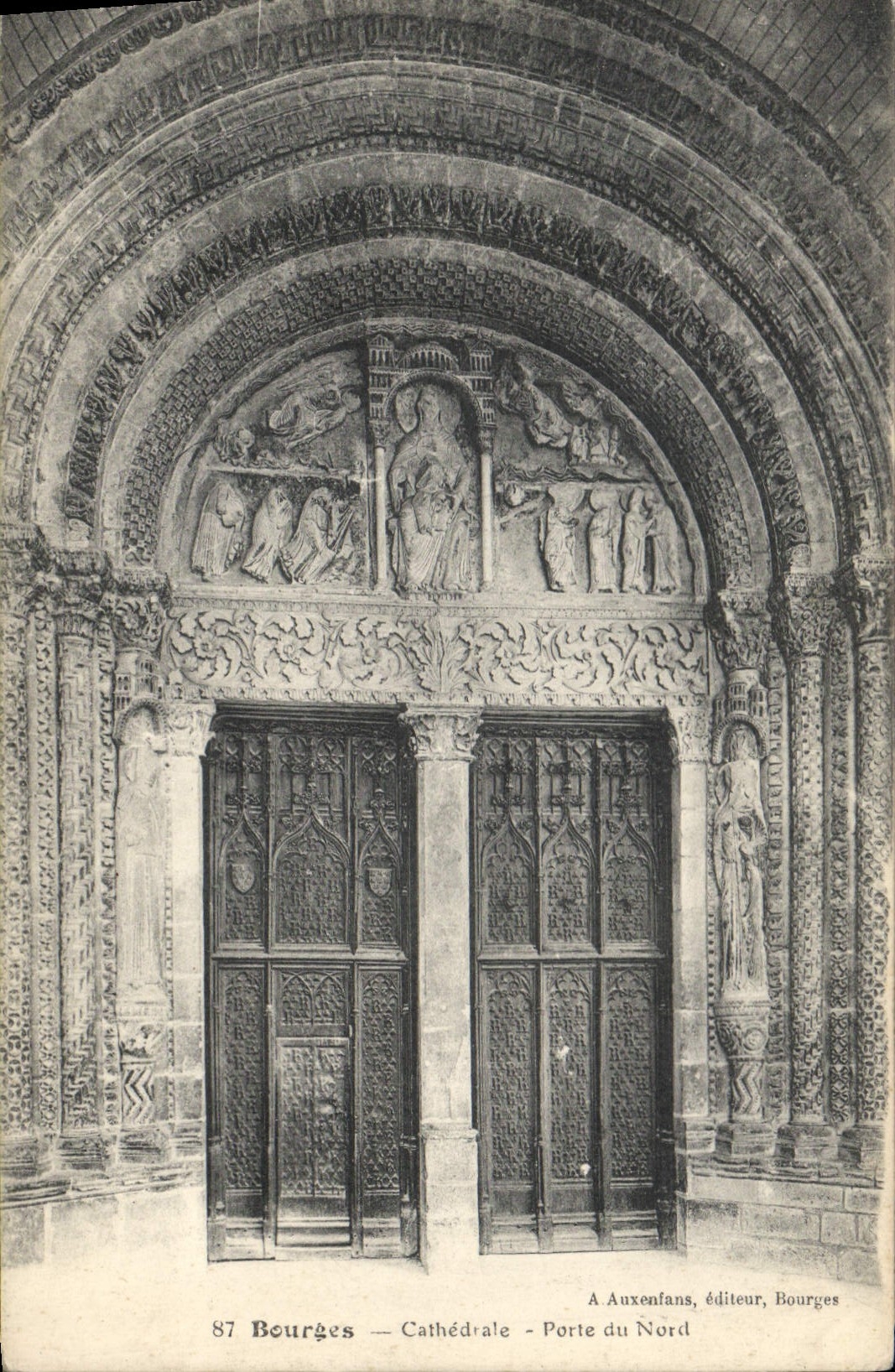 CPA Bourges Cathedrale Porte du Nord 