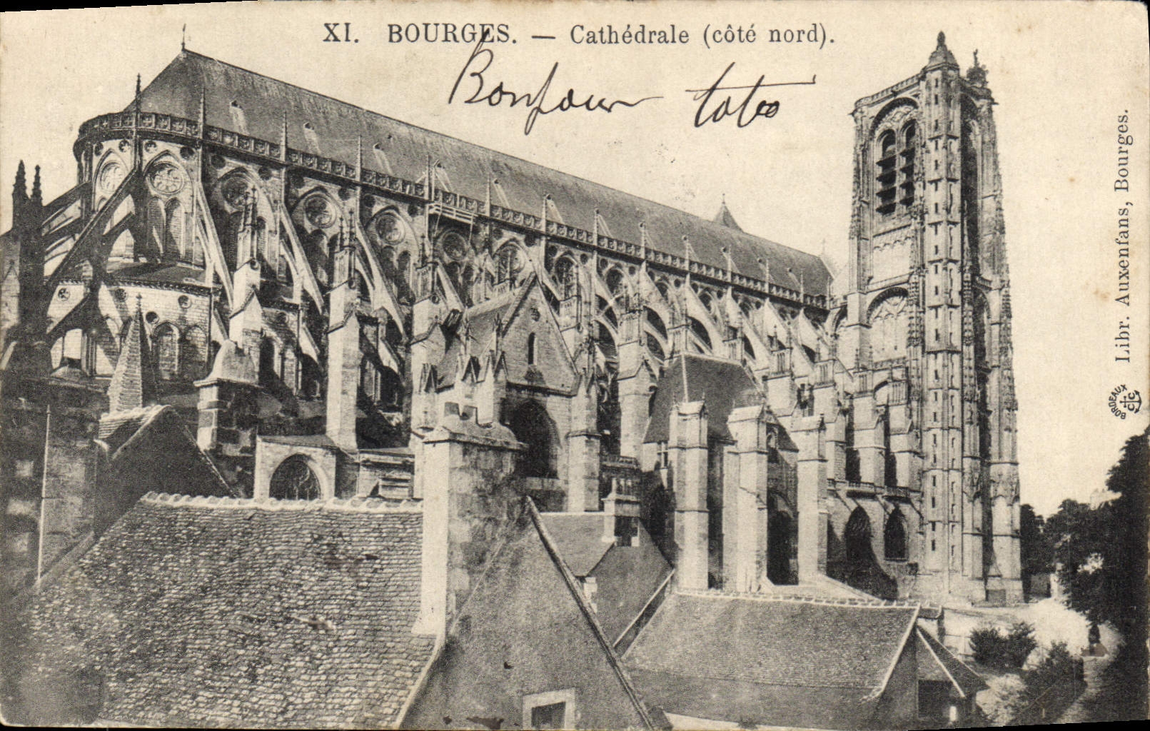 CPA Bourges Cathedrale cote nord 