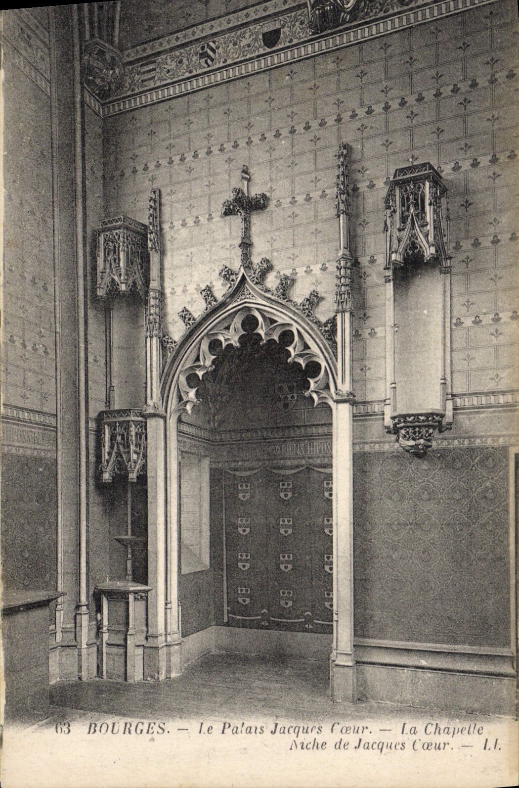 CPA Bourges Le Palais Jacques Coeur la chapelle Niche de Jacques Coeur