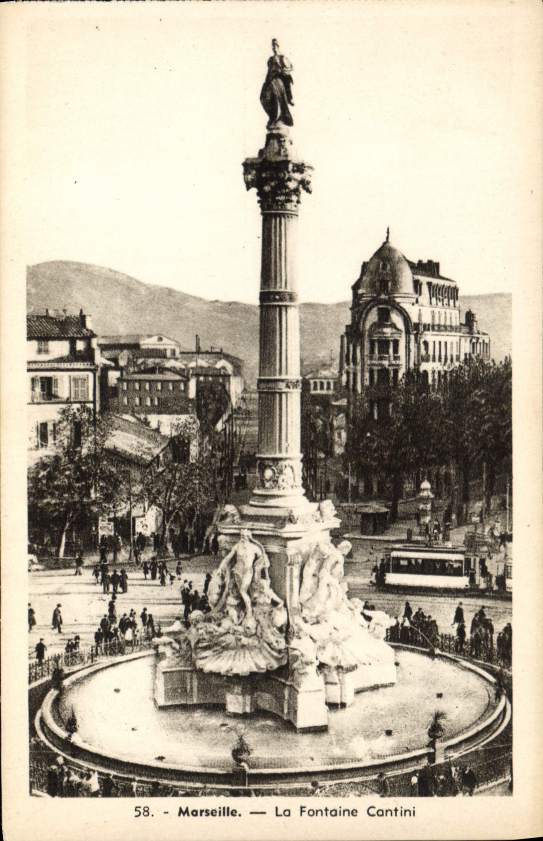 CPA Marseille la Fontaine Cantini 