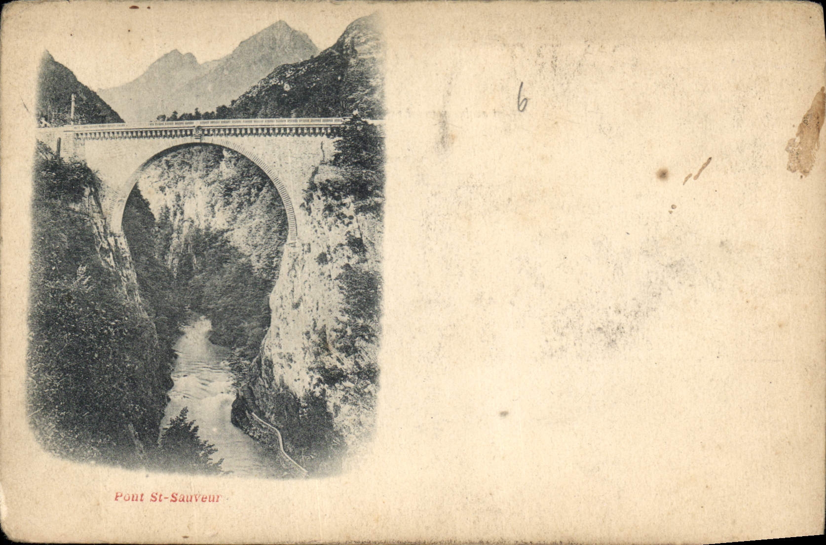 CPA Pont St Sauveur 