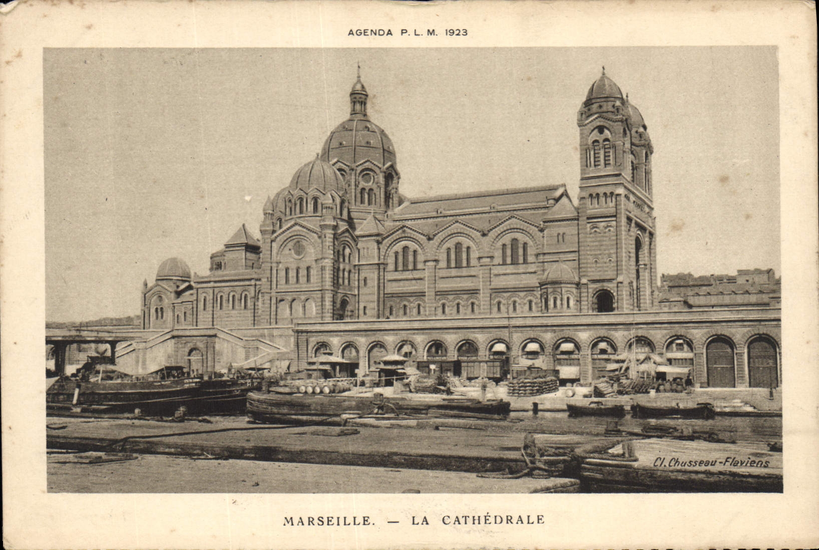 CPA Agenda PLM 1923 Marseille la Cathedrale 
