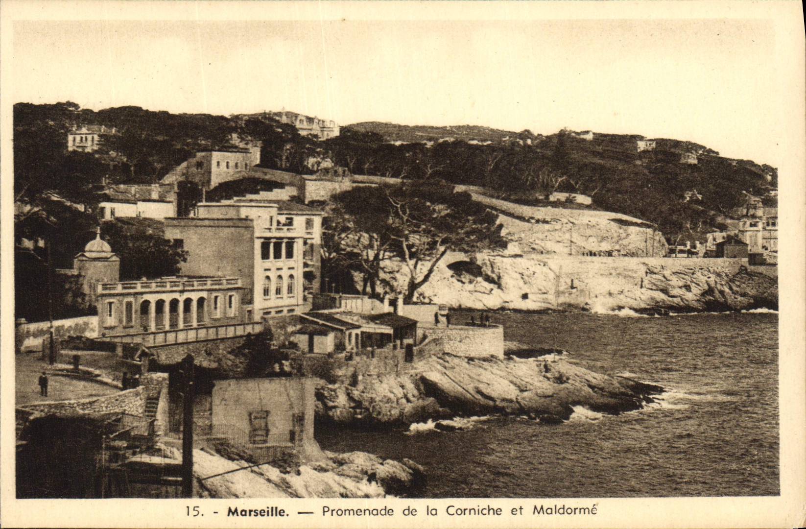 CPA Marseille Promenade de la Corniche et Maldorme 