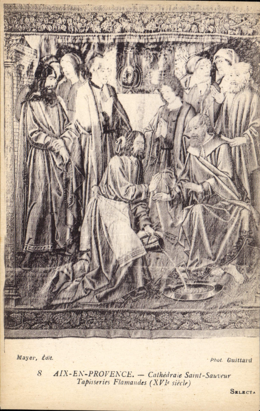 CPA Aix en Provence Cathedrale Saint Sauveur Tapiseeries Flamandes XVI siecle 