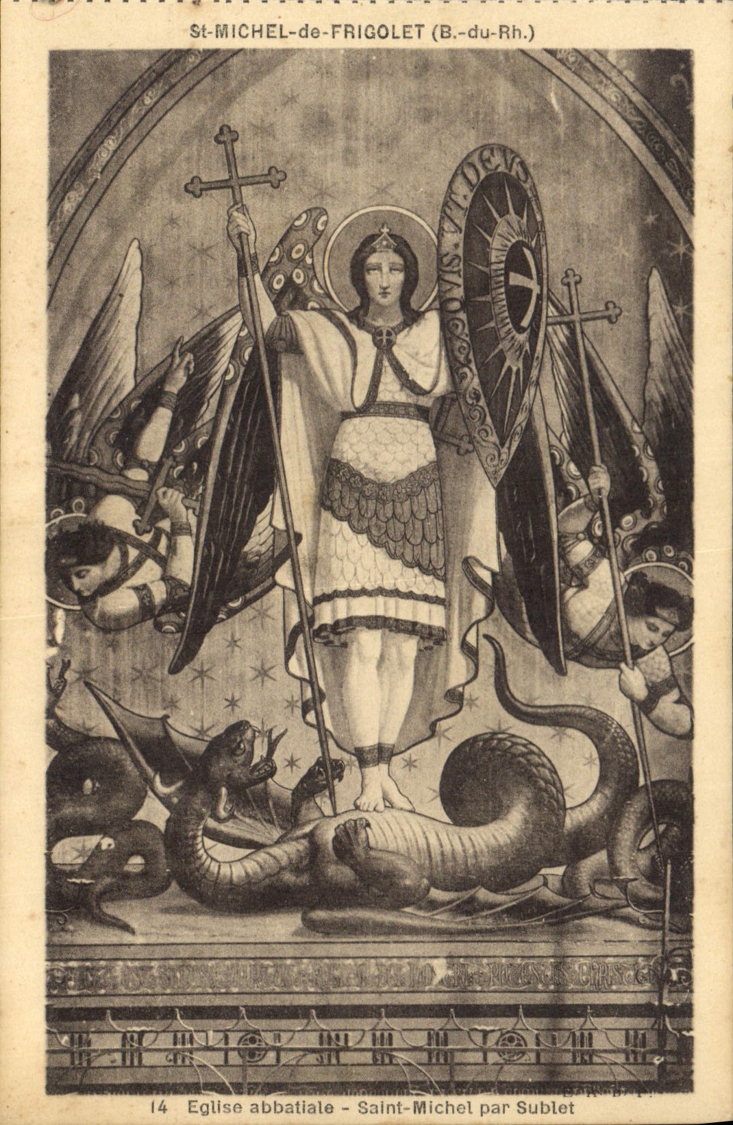 CPA St Michel de Frigolet B du Rh Eglise Abbatiale Saint Michel Par Sublet 