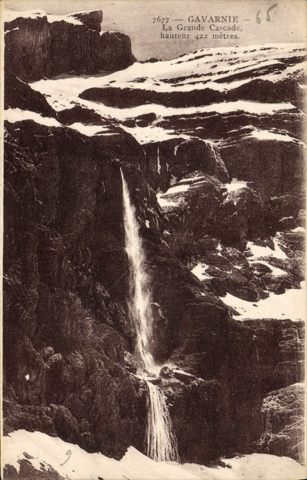 CPA Gavarnie la Grande cascade 
