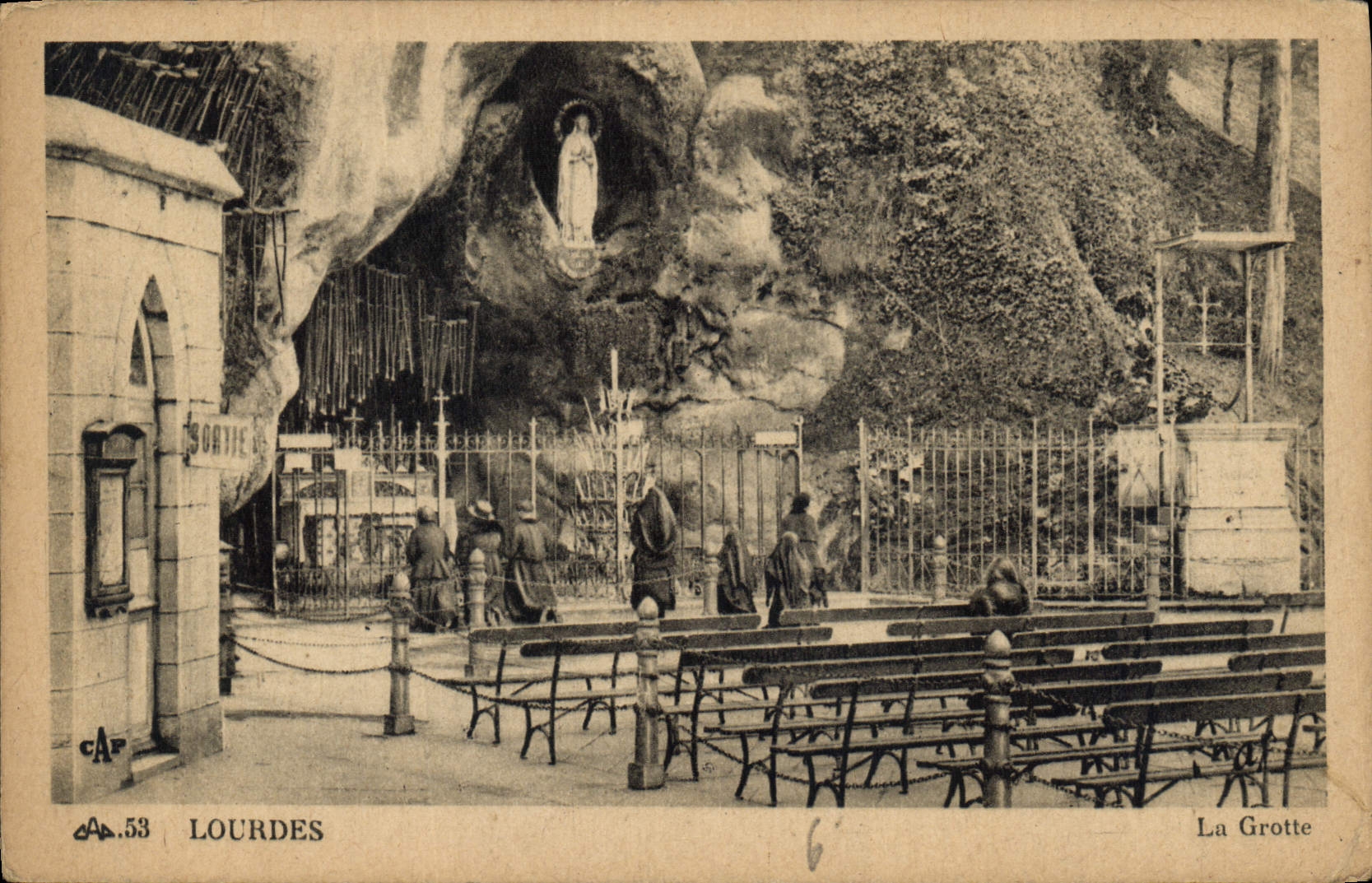 CPA Lourdes la Grotte 