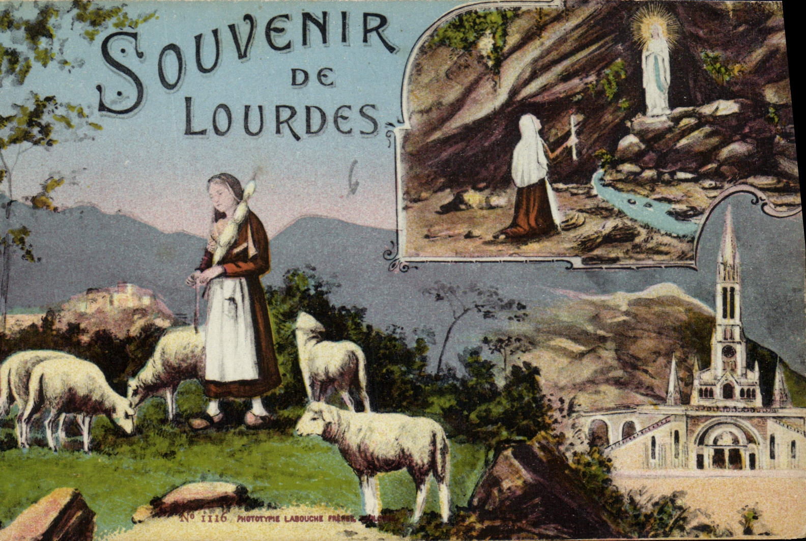 CPA Souvenir de Lourdes 