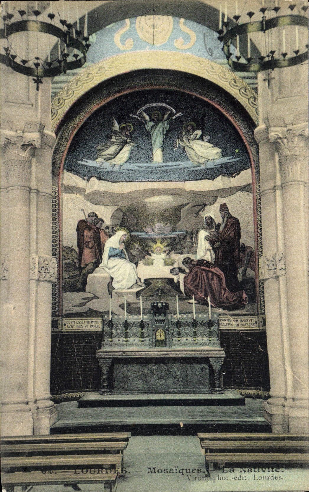 CPA Lourdes Mosaiques les Nativite 
