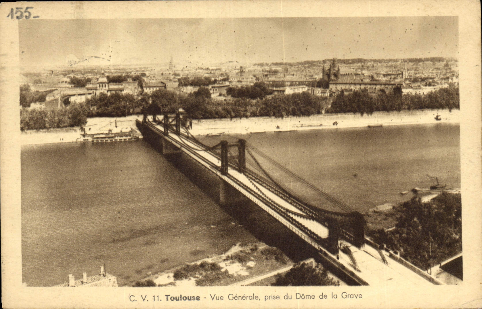 CPA Toulouse vue generale prise du Dome de la Grave 