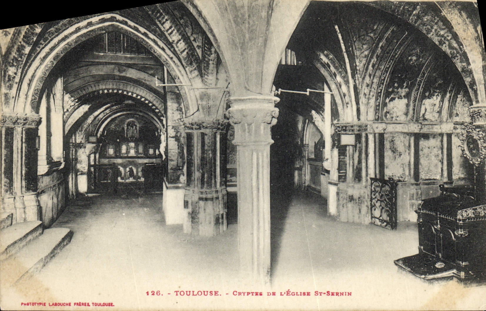 CPA Toulouse Cryptes de l'eglise St Sernin