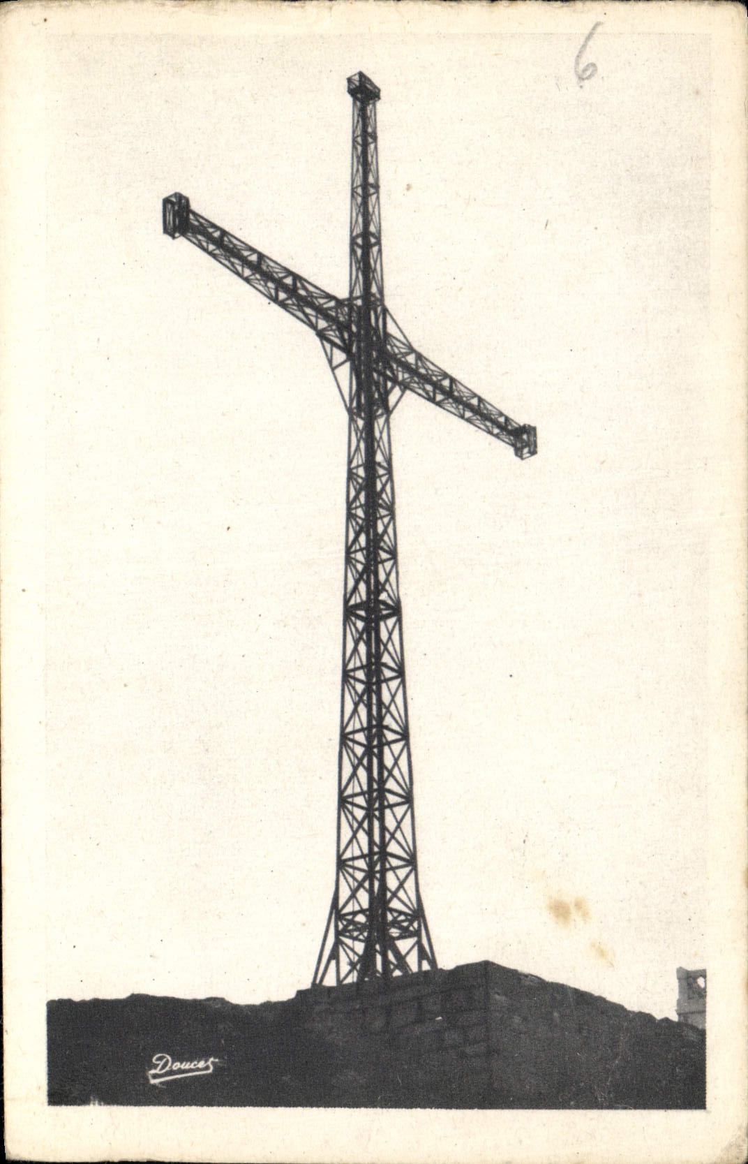 CPA Lourdes la Croix Sommet du Pic du Jer 