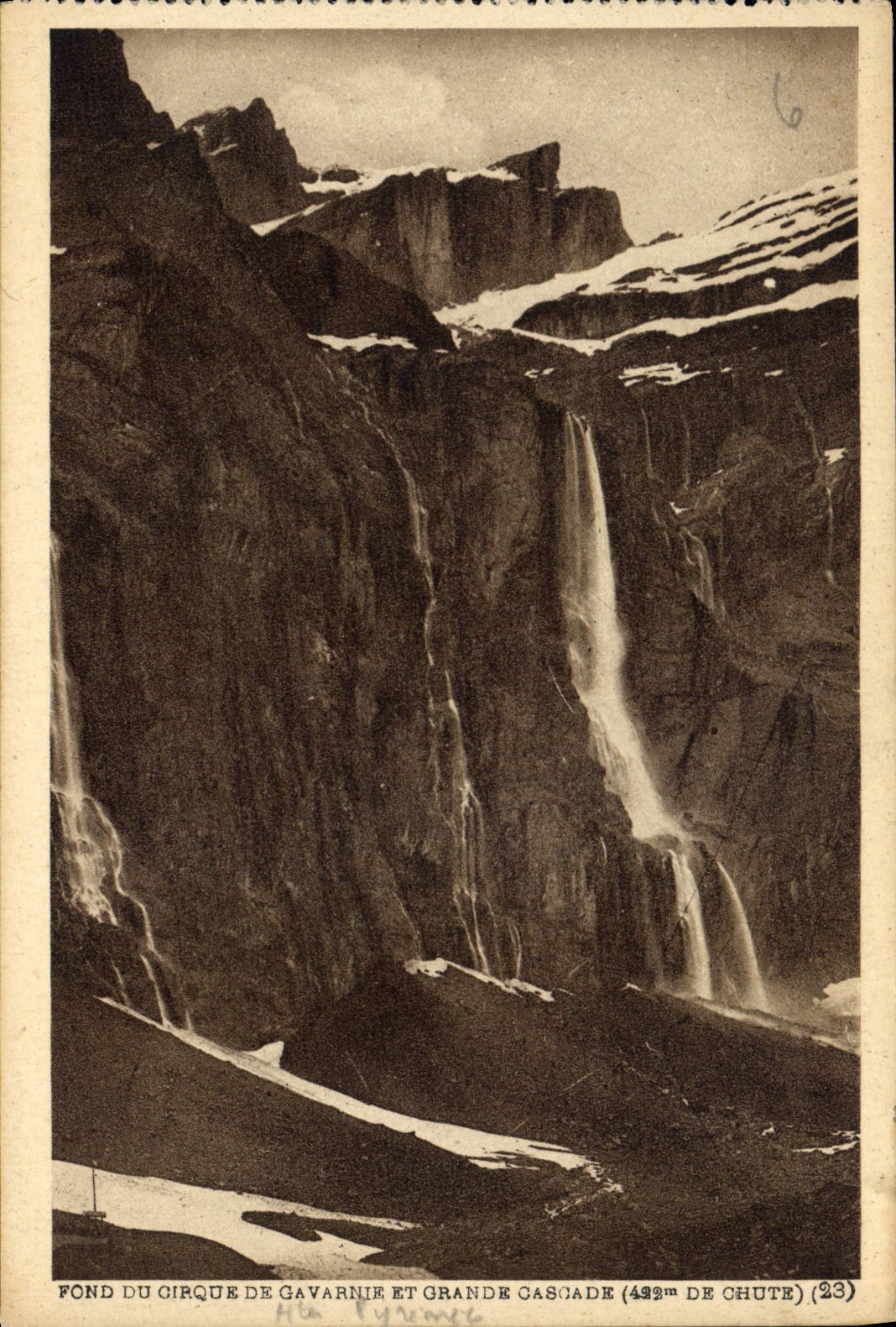 CPA Fond du Cirque de Gavarnie et Grande Cascade 