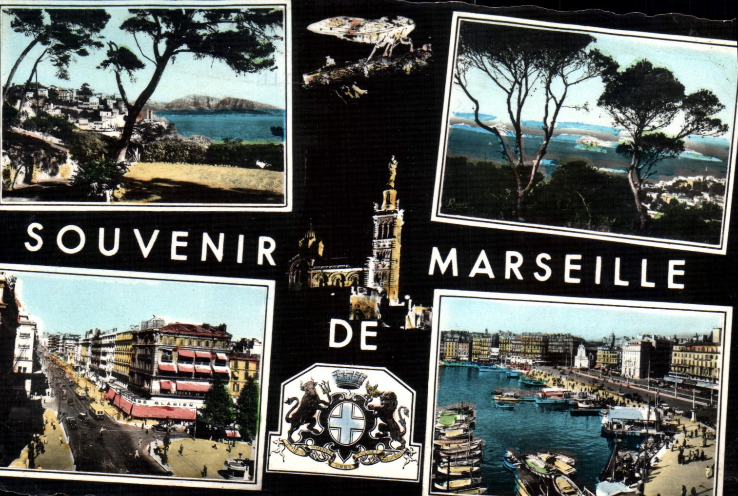 CPA Le carrefour du Monde Marseille Souvenir