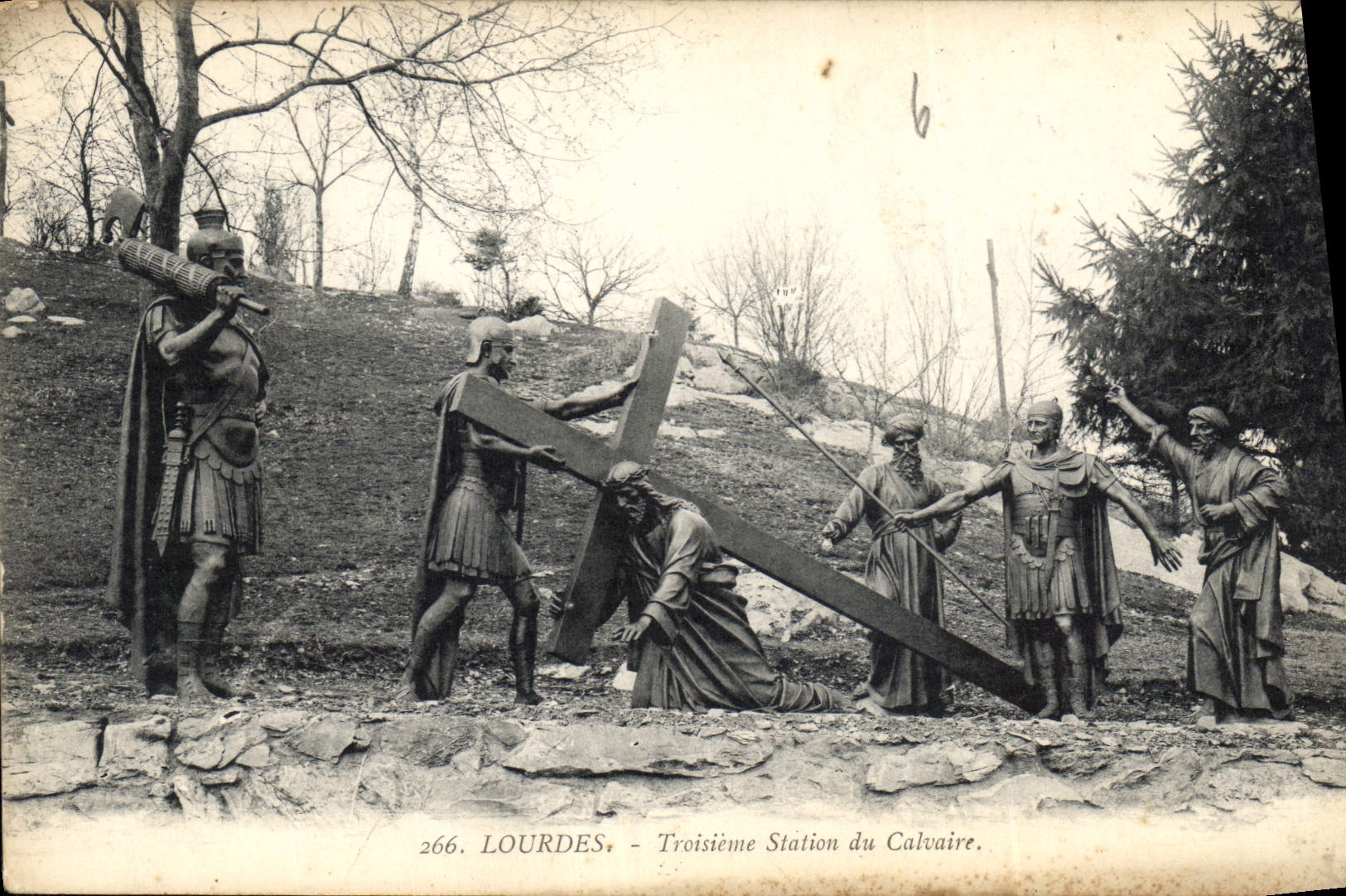 CPA Lourdes Troisieme Station du Calvaire
