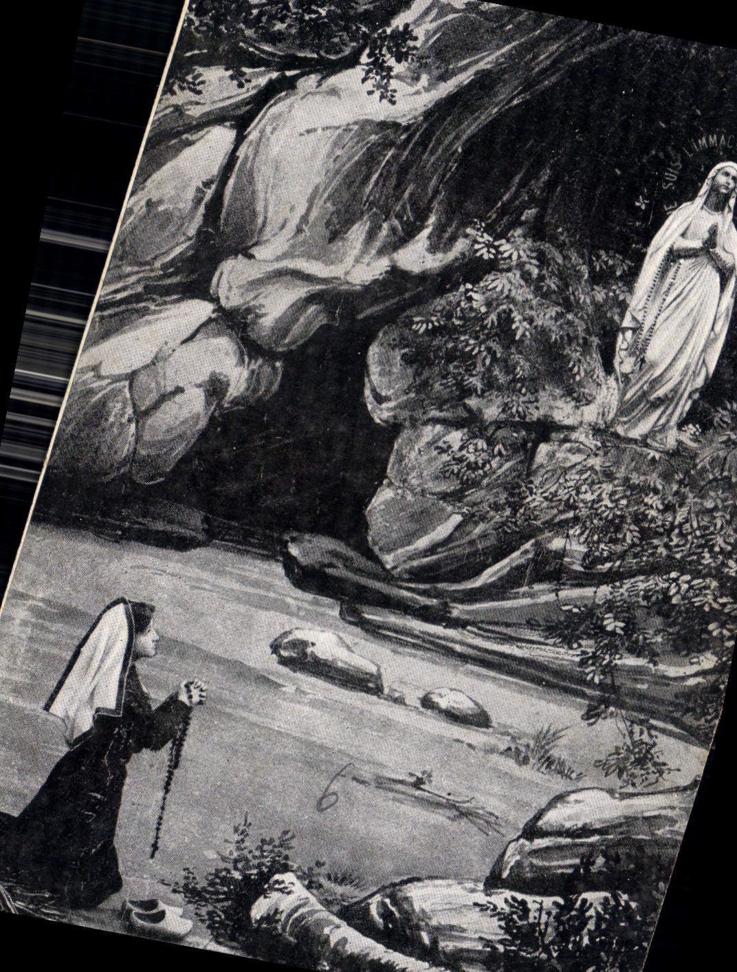 CPA Lourdes L'apparition