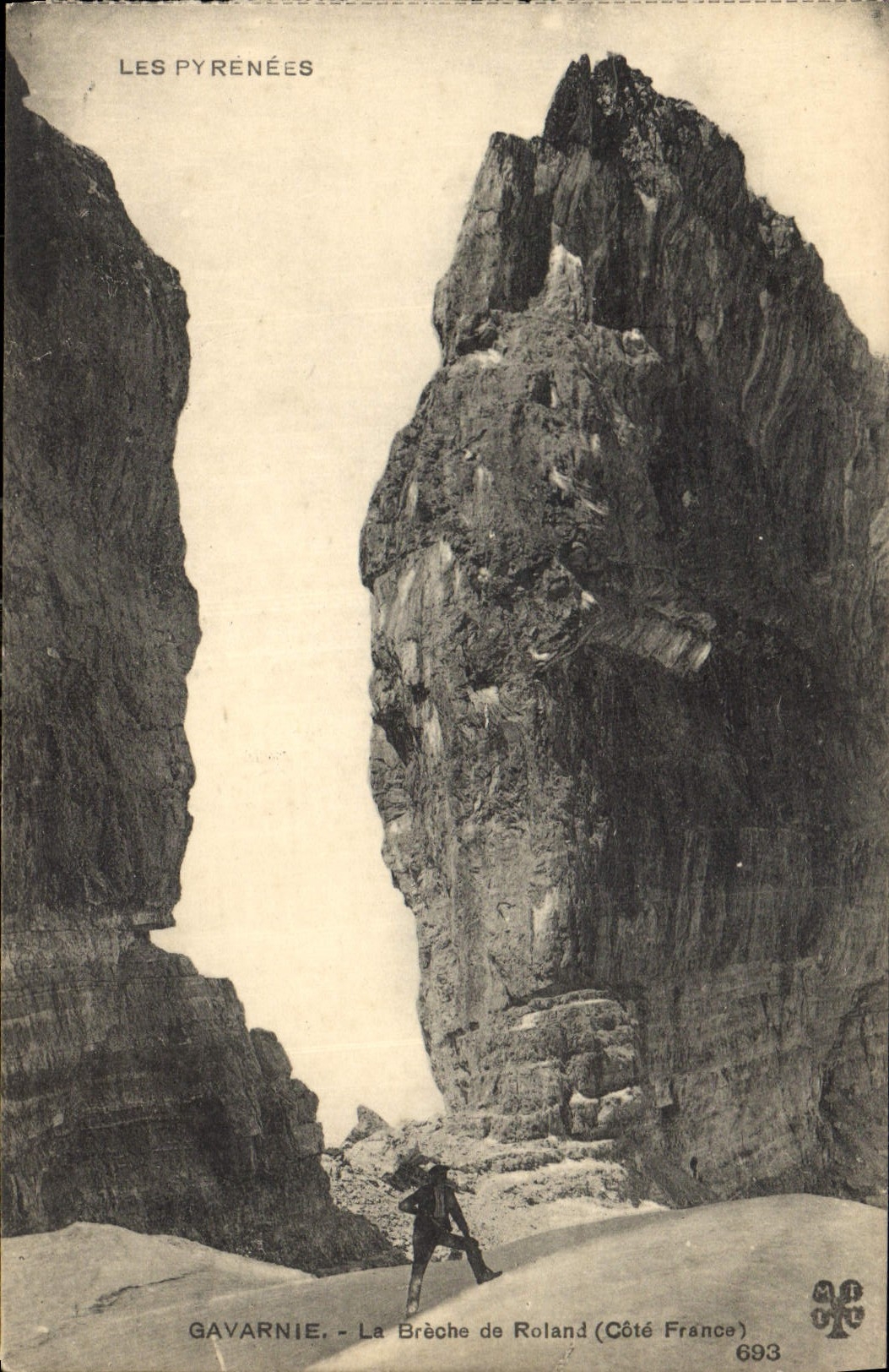 CPA Gavarnie la Breche de Roland cote France 