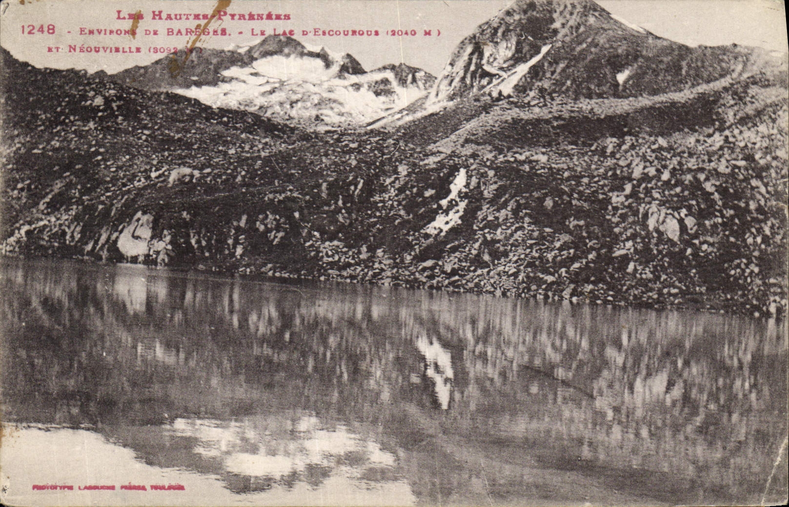 CPA Les Hautes Pyrenees Environs de Bareges le Lac d'Escourous