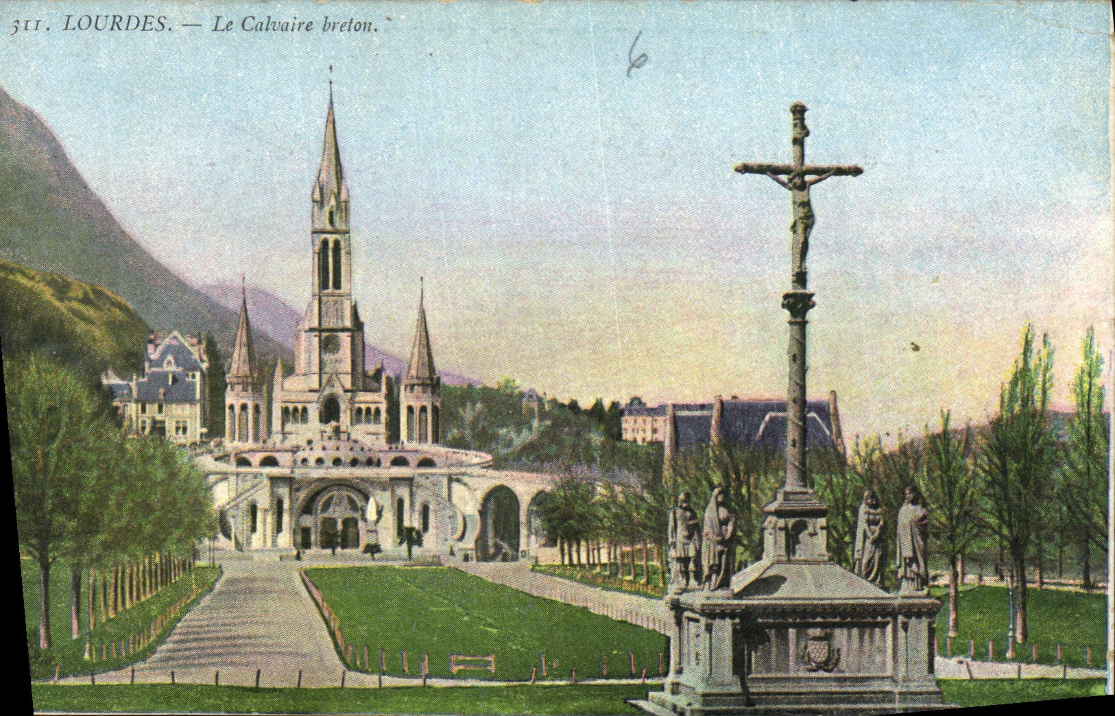 CPA Lourdes Le Calvaire Breton 