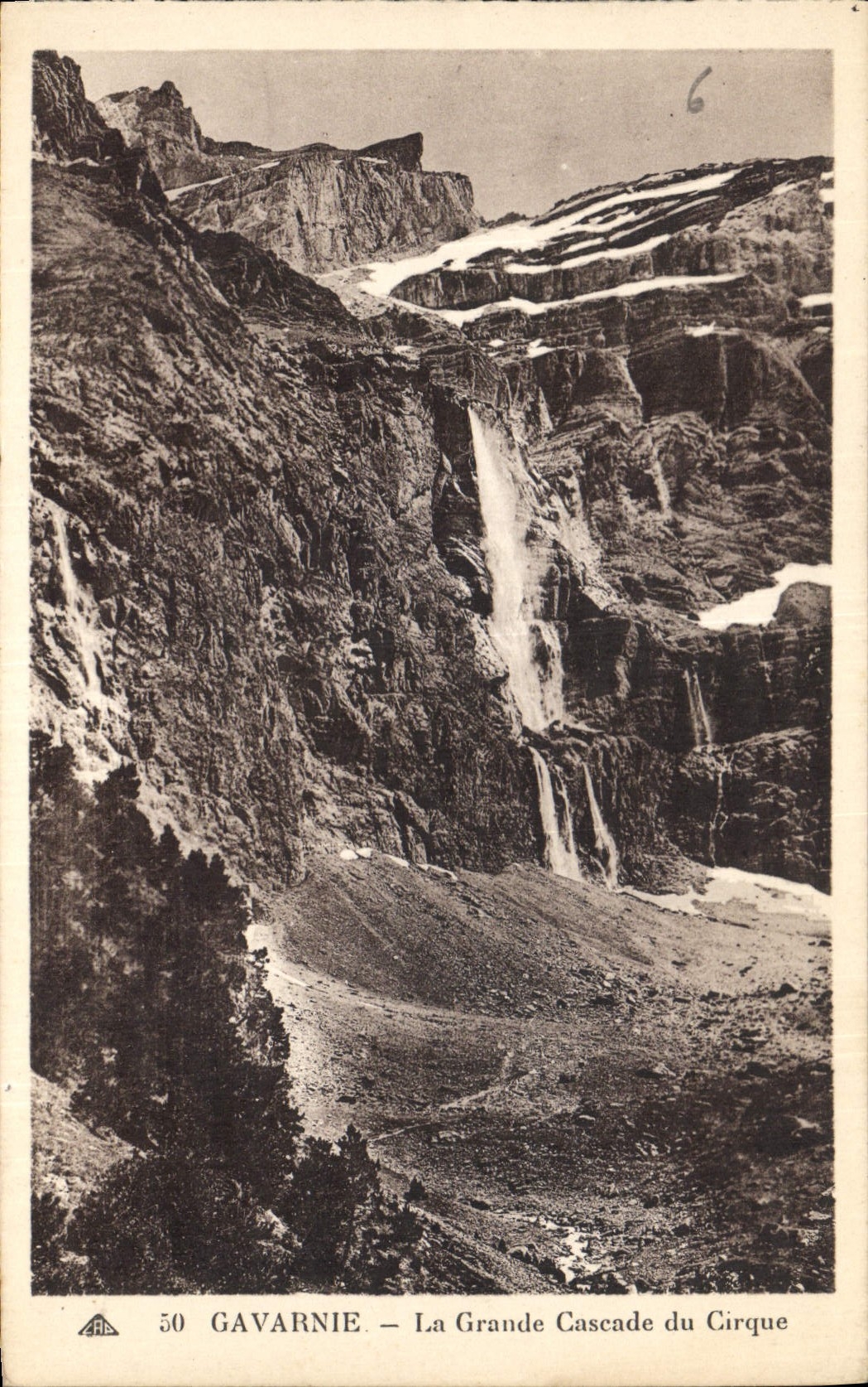 CPA Gavarnie la Grande Cascade du Cirque 