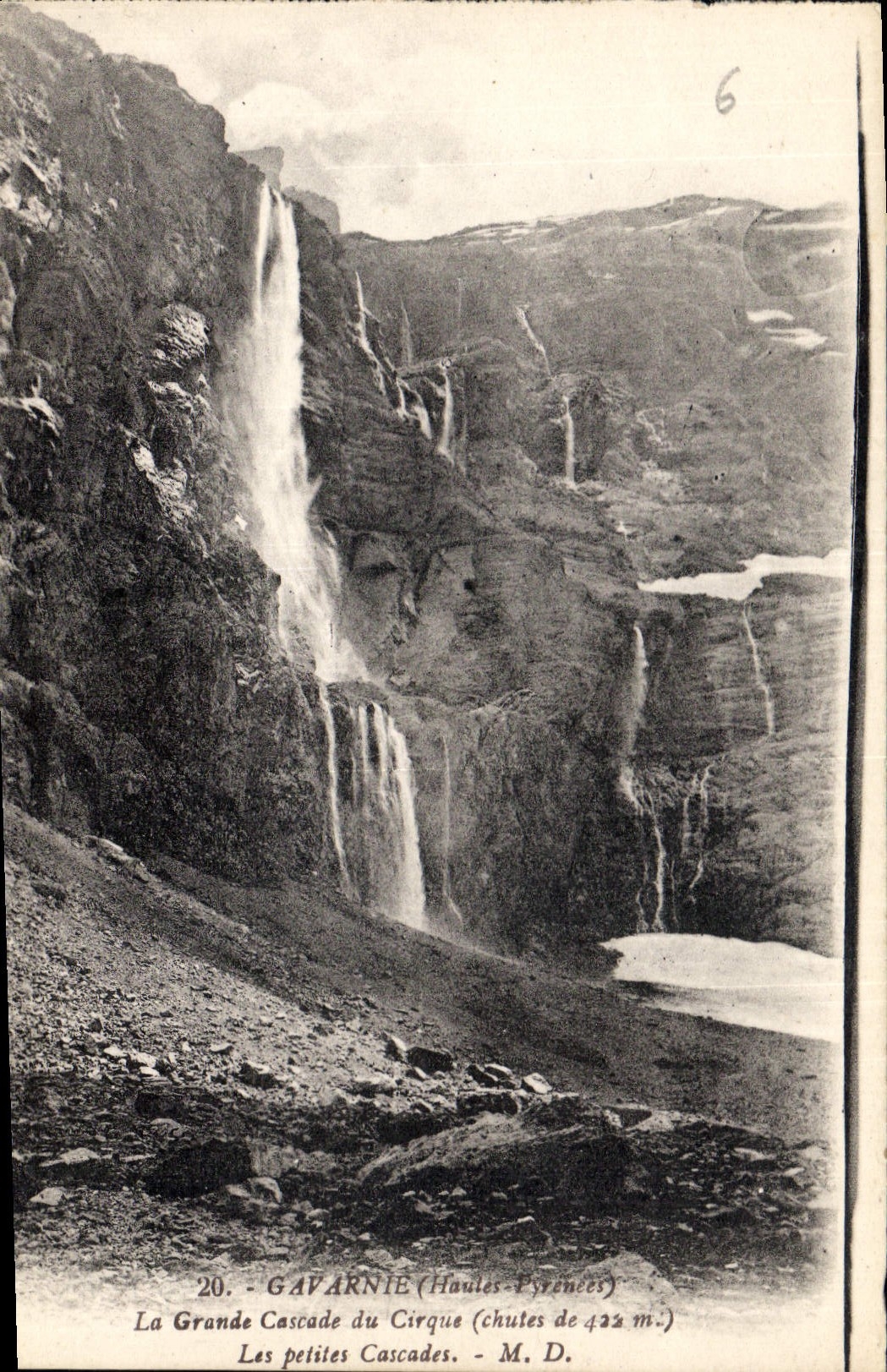 CPA Gavarnie Hautes Pyrenees la grande cascade du cirque les petites cascades 