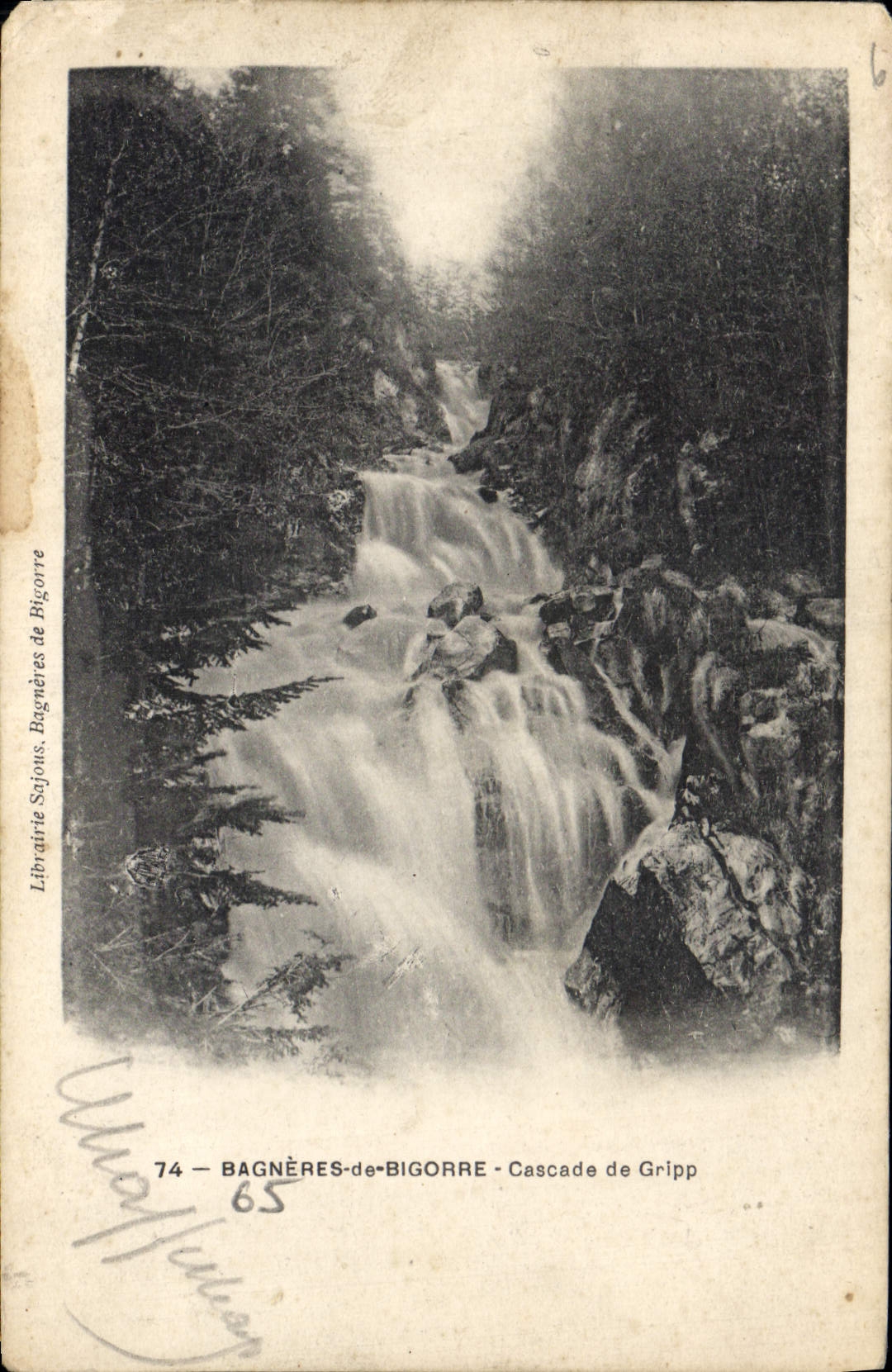 CPA Bagneres de Bigorre Cascade de Gripp 