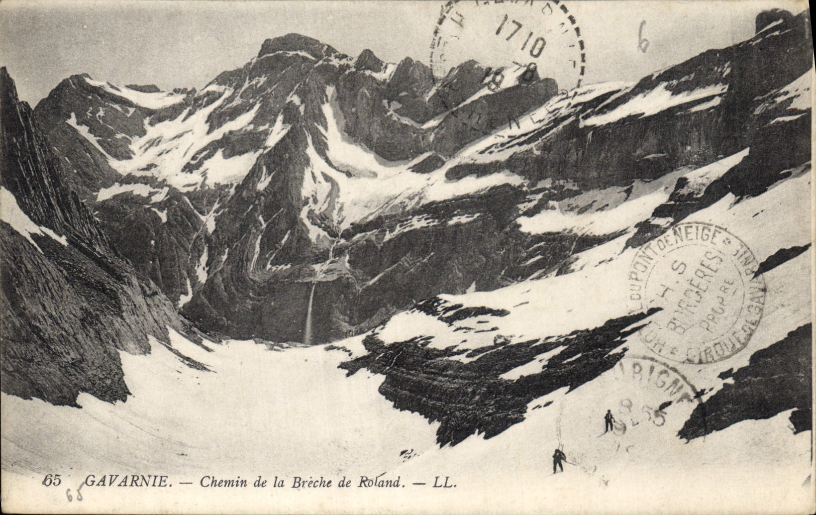 CPA Gavarnie Chemin de la Breche de Roland 