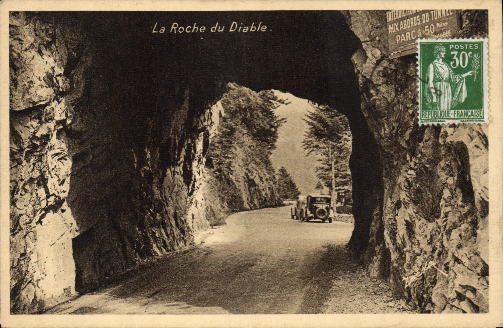 CPA La Roche du Diable 