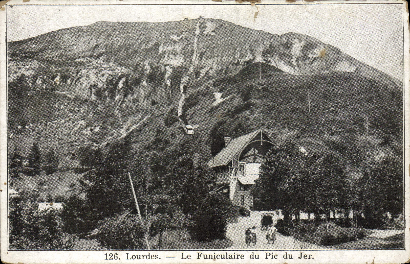 CPA Lourdes le Funiculaire du Pic du Jer 