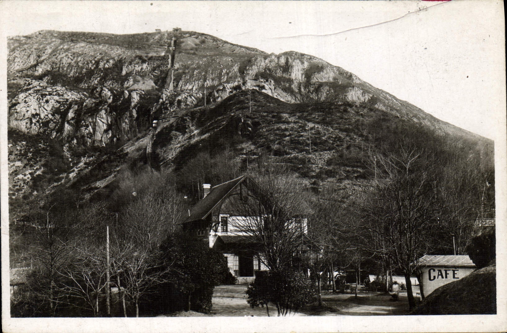 CPA Lourdes Funiculaire du Pic du Jer Gare du Bas 