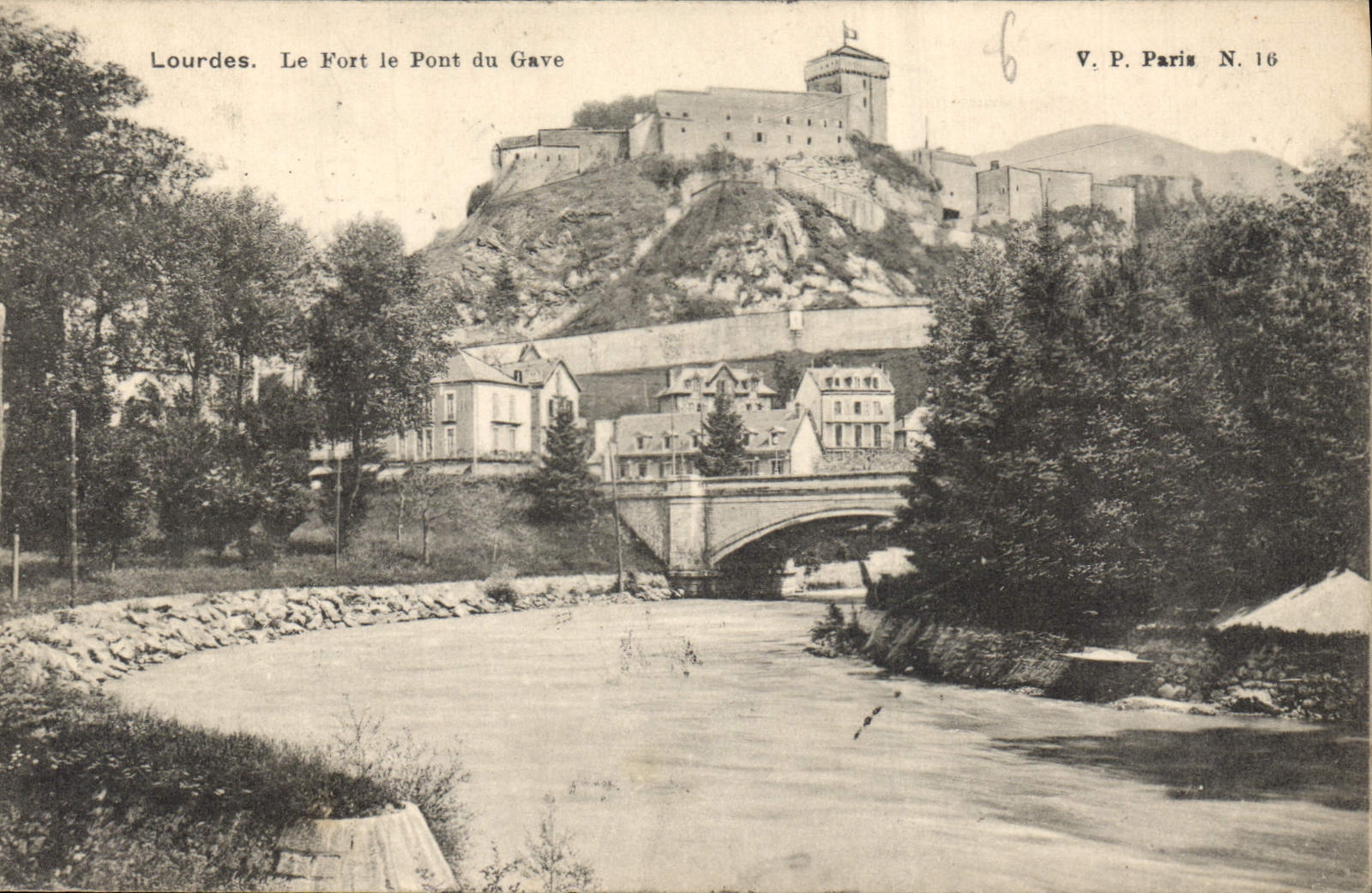 CPA Lourdes le Fort le Pont du Gave 