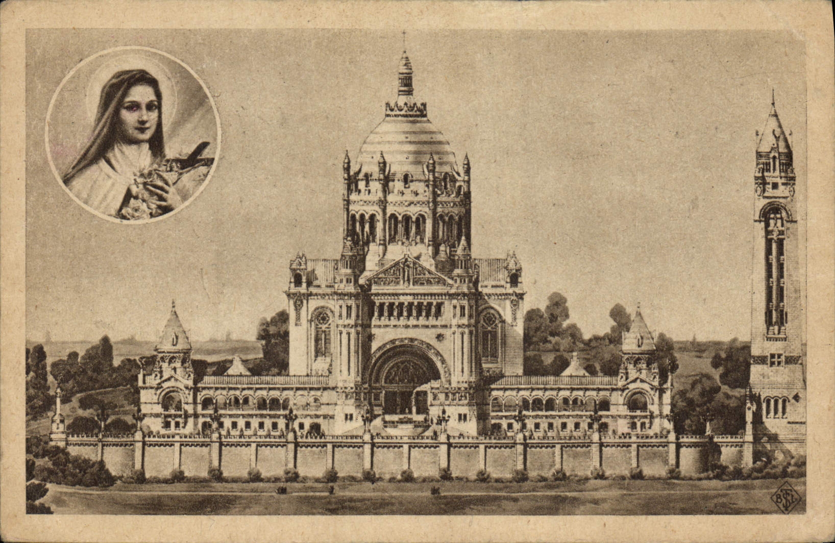 CPA La Basilique de Lisieux vue generale de Projet