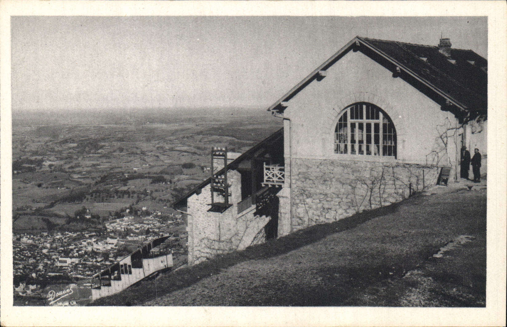 CPA Lourdes la Gave en haut du pic du Jer 