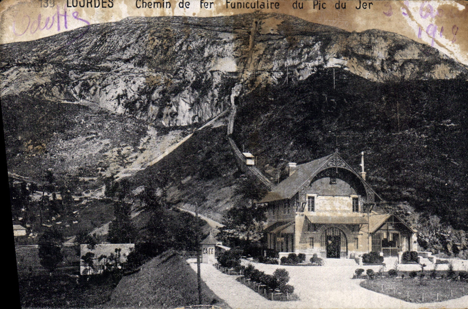 CPA Lourdes Chemin de Fer Funiculaire du Pic du Jer 