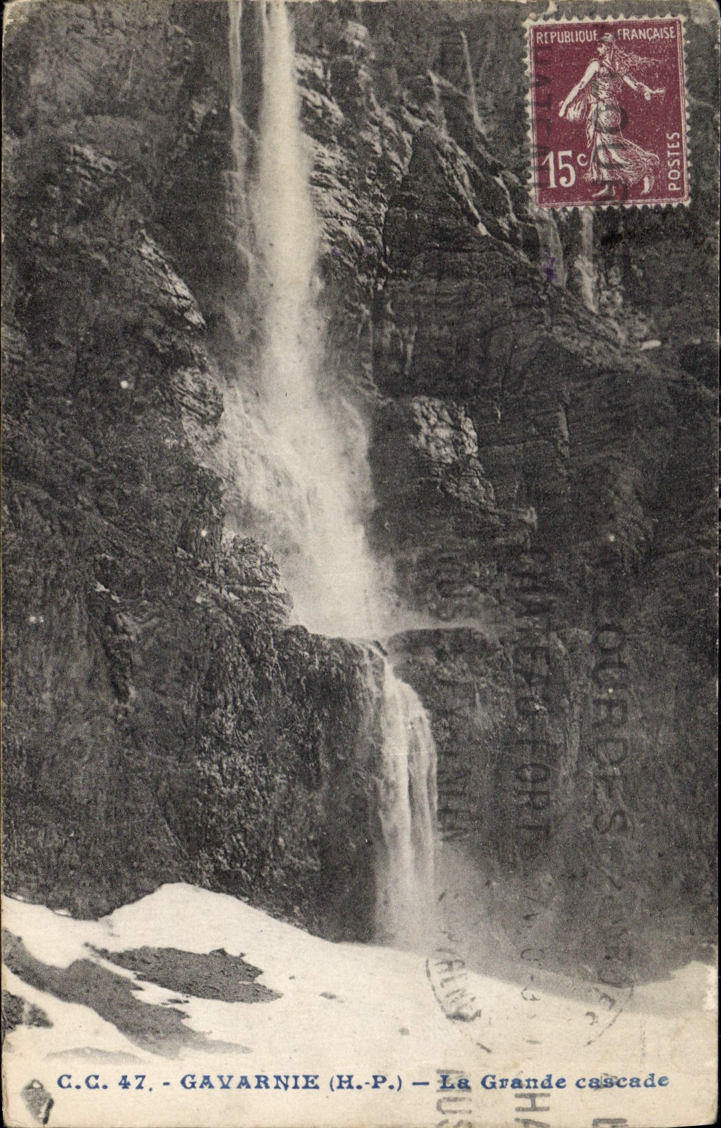 CPA Gavarnie H P la Grande Cascade 
