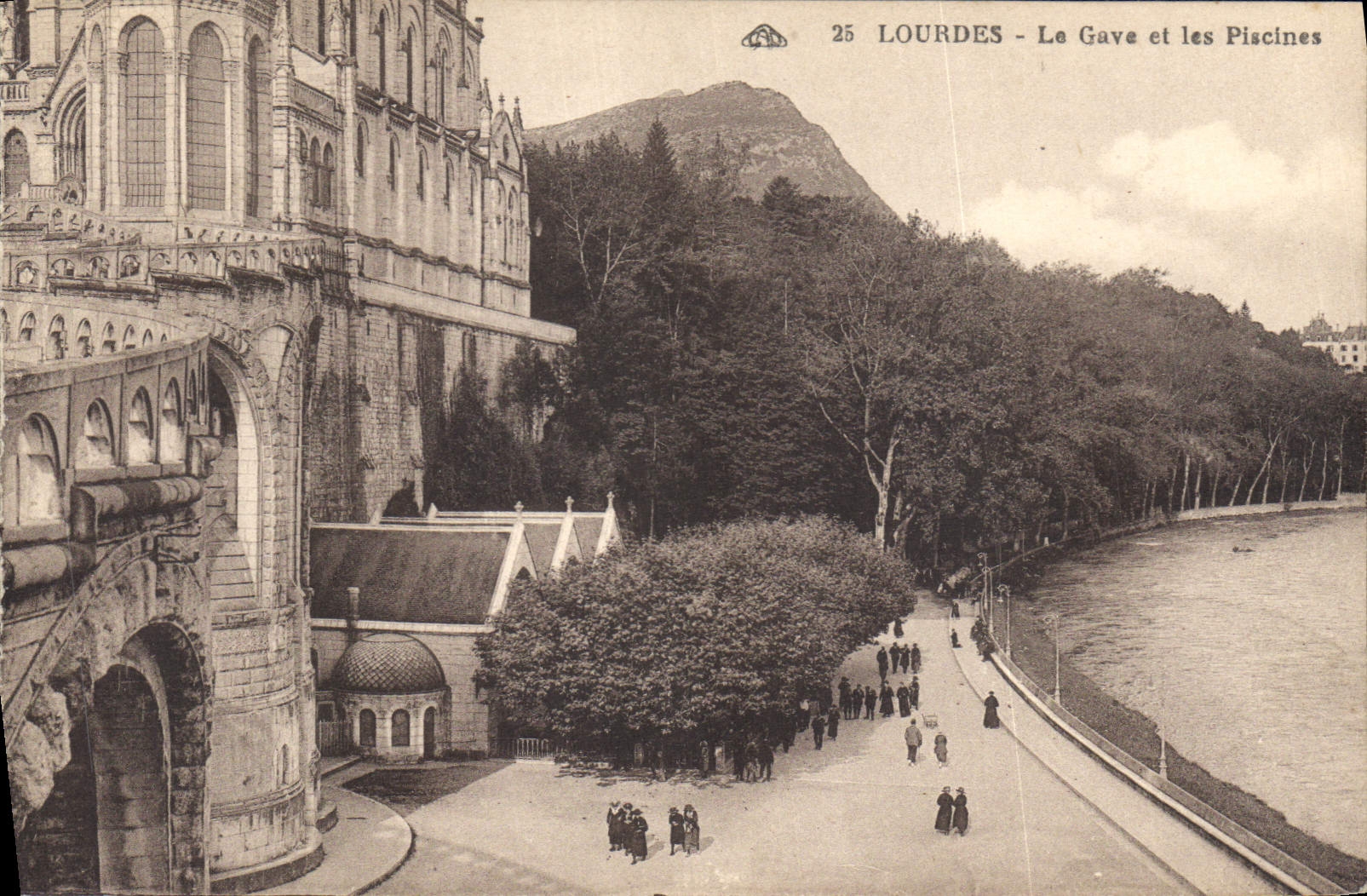 CPA Lourdes le Gave et les Piscines 