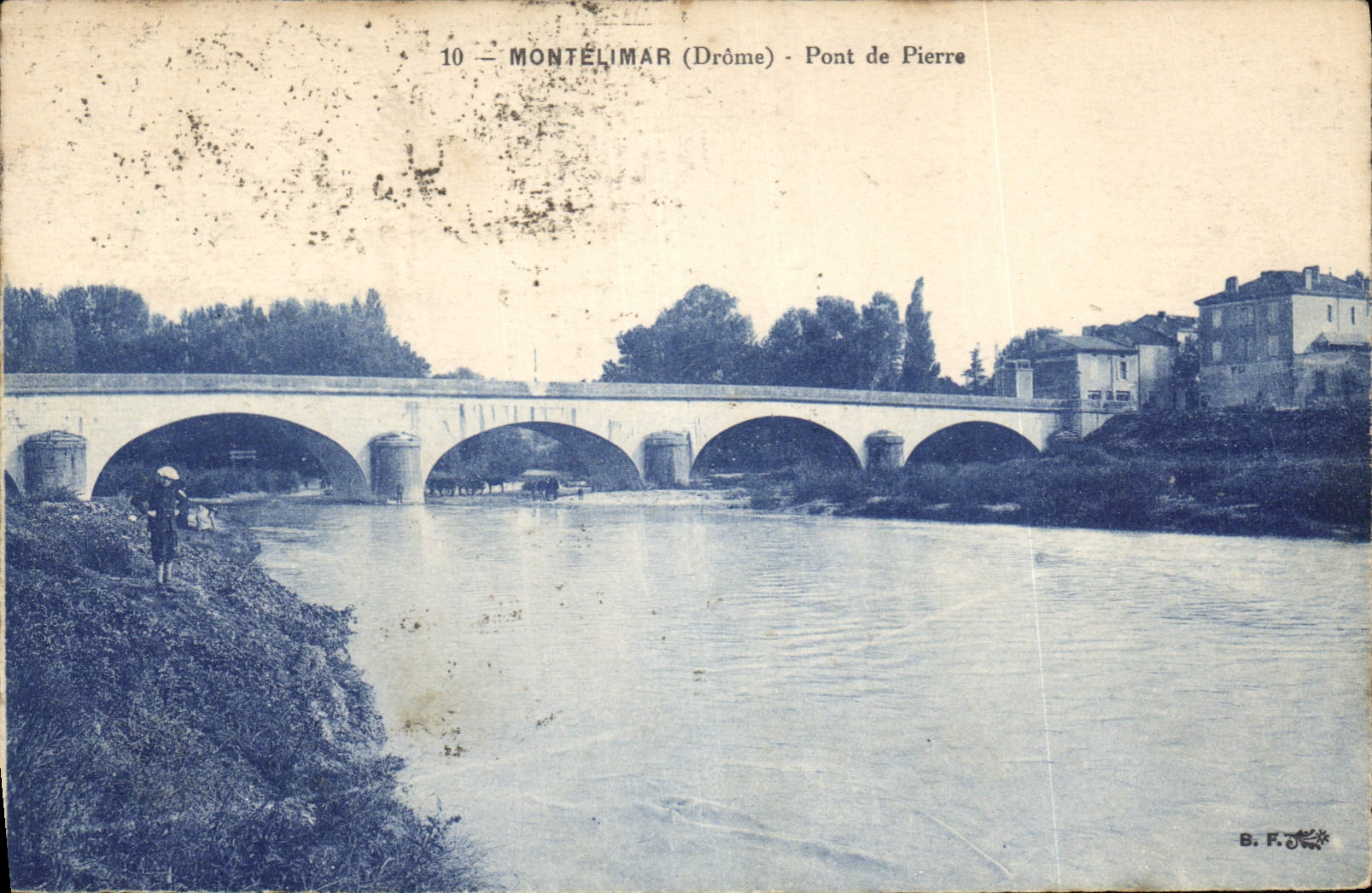 CPA Montelimar Drome Pont de Pierre 
