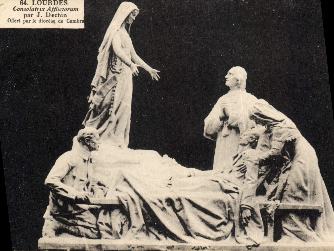 CPA Lourdes Consolatrix Afflictorum par J Dechin 