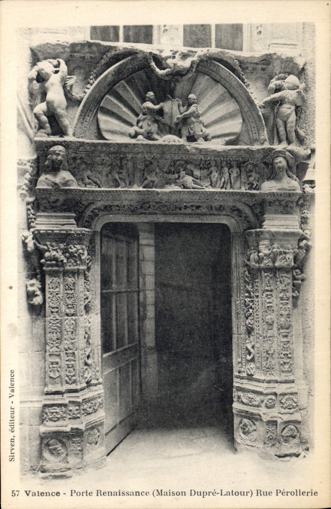 CPA Valence Porte Renaissance Maison Dupre Latour rue Perollerie 