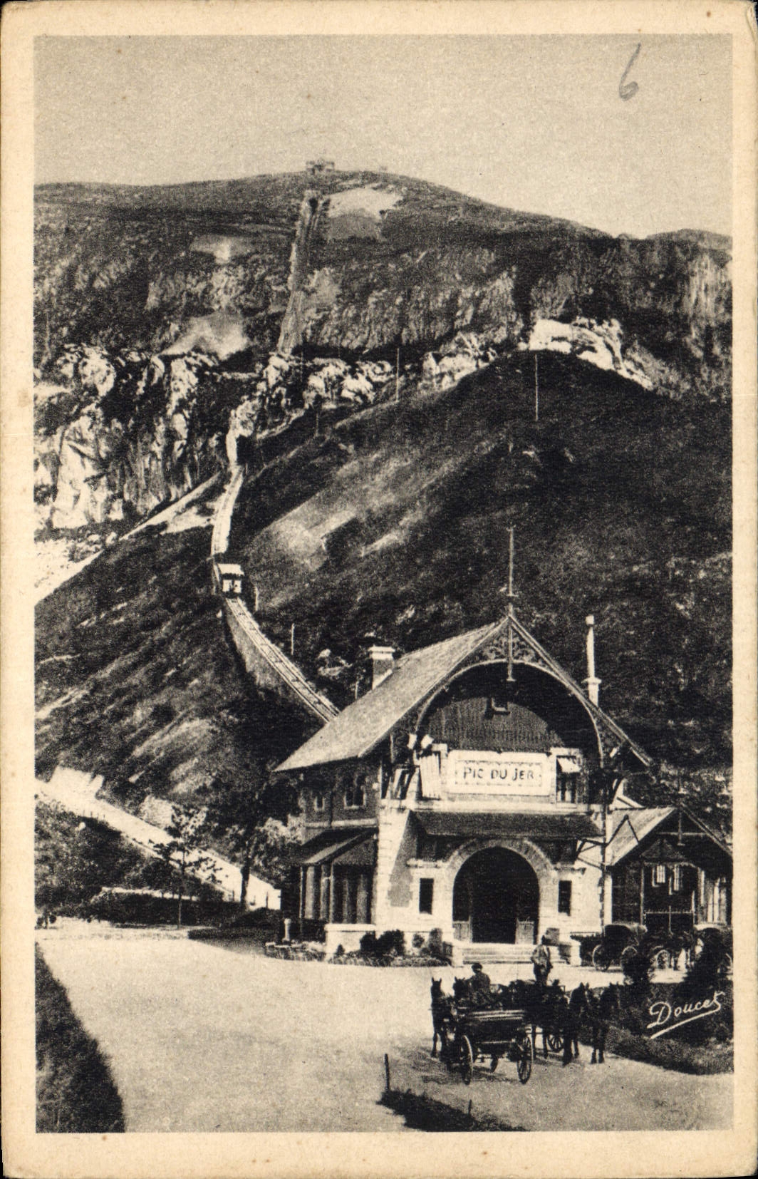 CPA Lourdes La Gare du Pic du Jer 