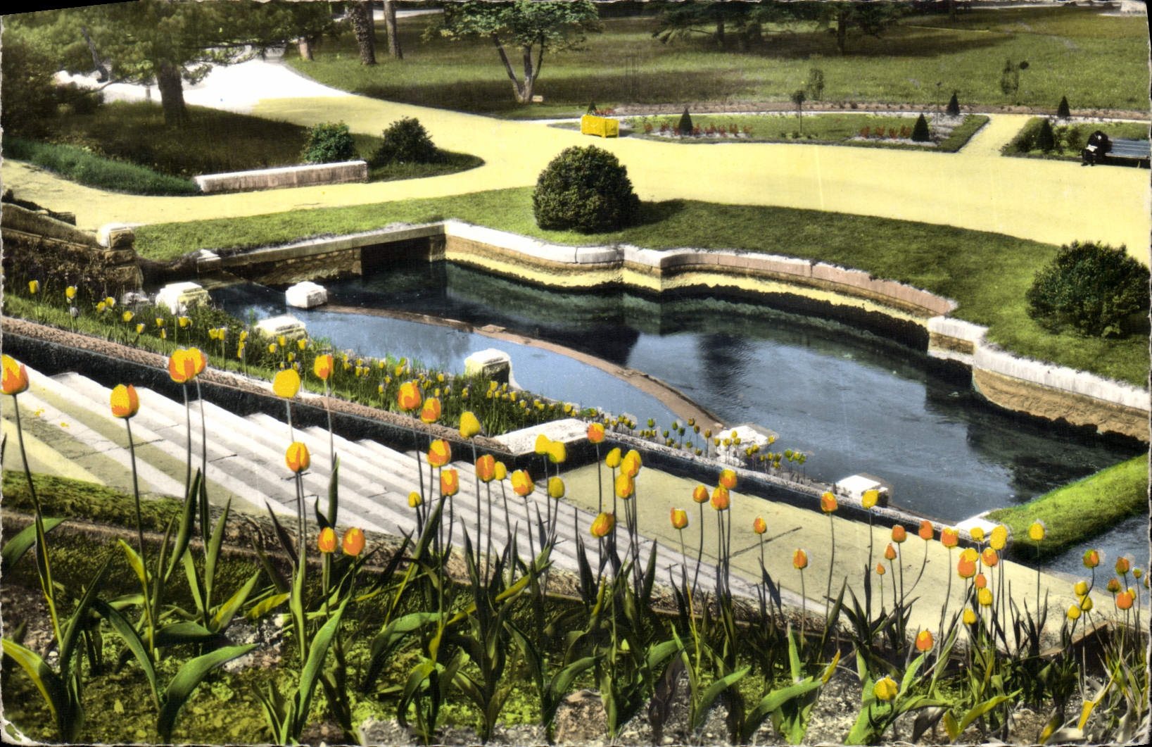 CPA Valence sur Rhone Drome le Parc Jouvet 
