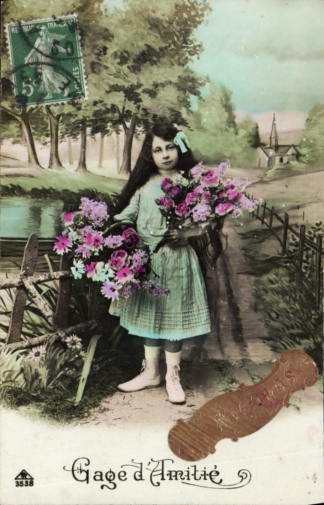 CPA Gage d'Amitie Enfant