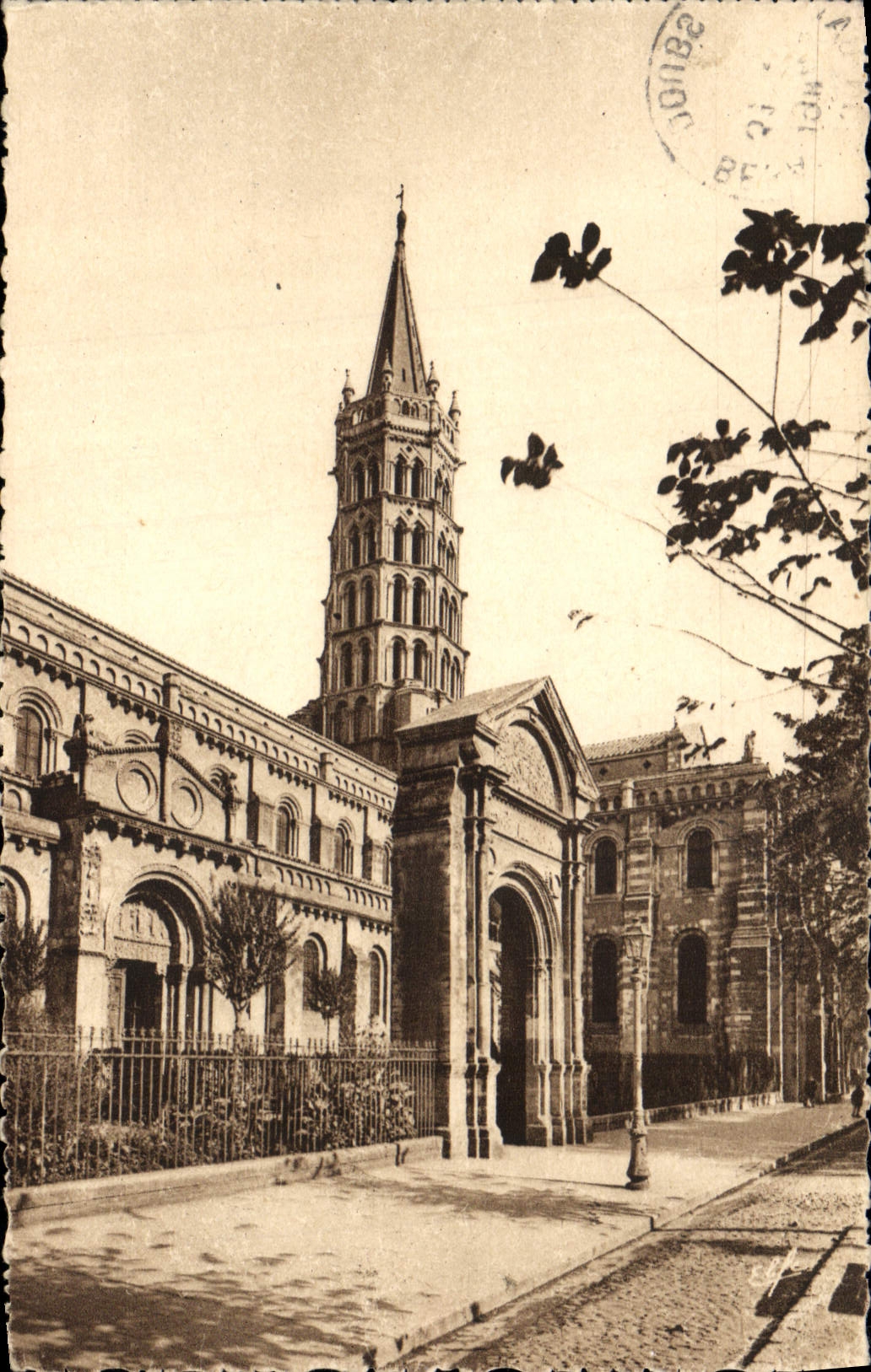 CPA Toulouse Clocher de la Basilique Saint Sernin 