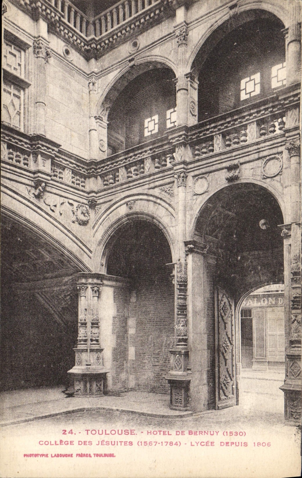 CPA Toulouse Hotel de Bernuy College des Jesuites Lycee depuis 1805 