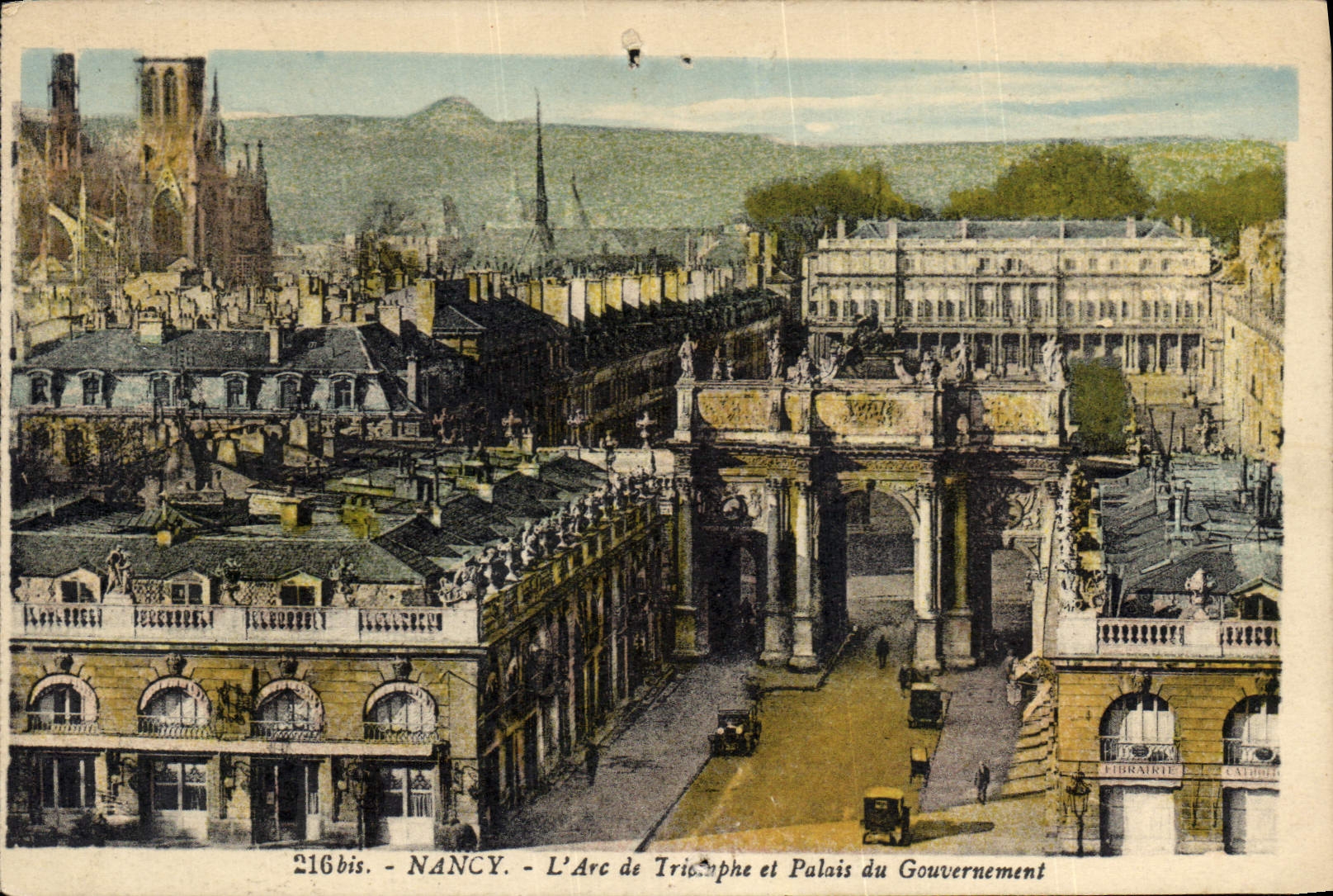 CPA Nancy L'Arc de Triomphe et Palais du Gouvernement