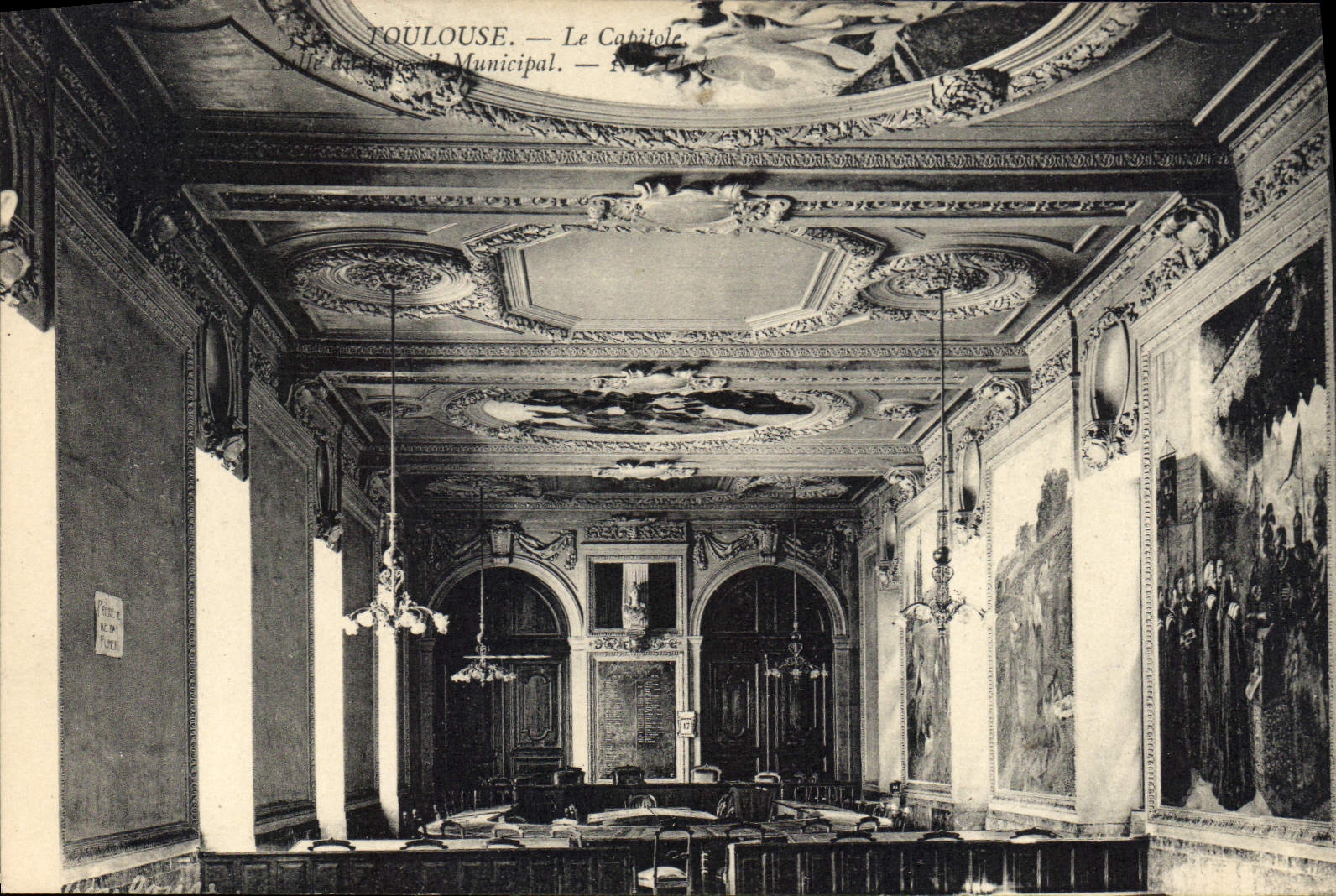 CPA Toulouse Le Capitole Salle du Conseil Municipal