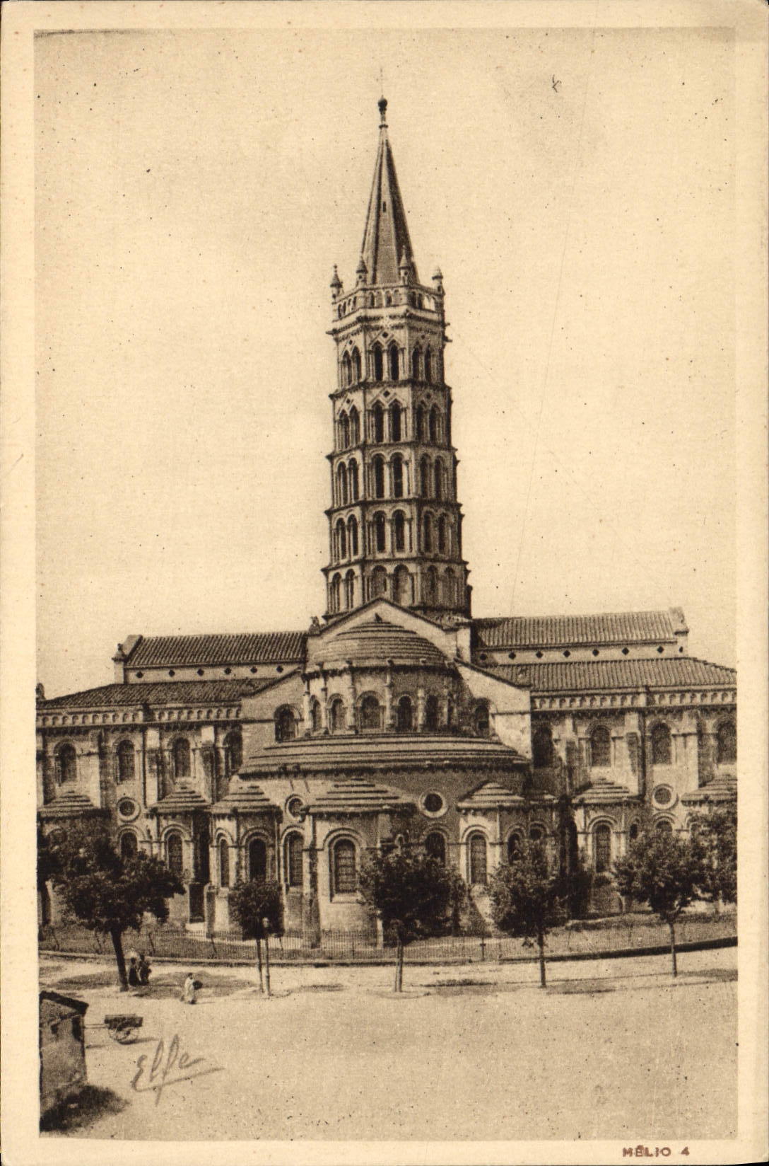 CPA Pyrenees Ocean Toulouse Abside de la Basilique Saint Sernin 