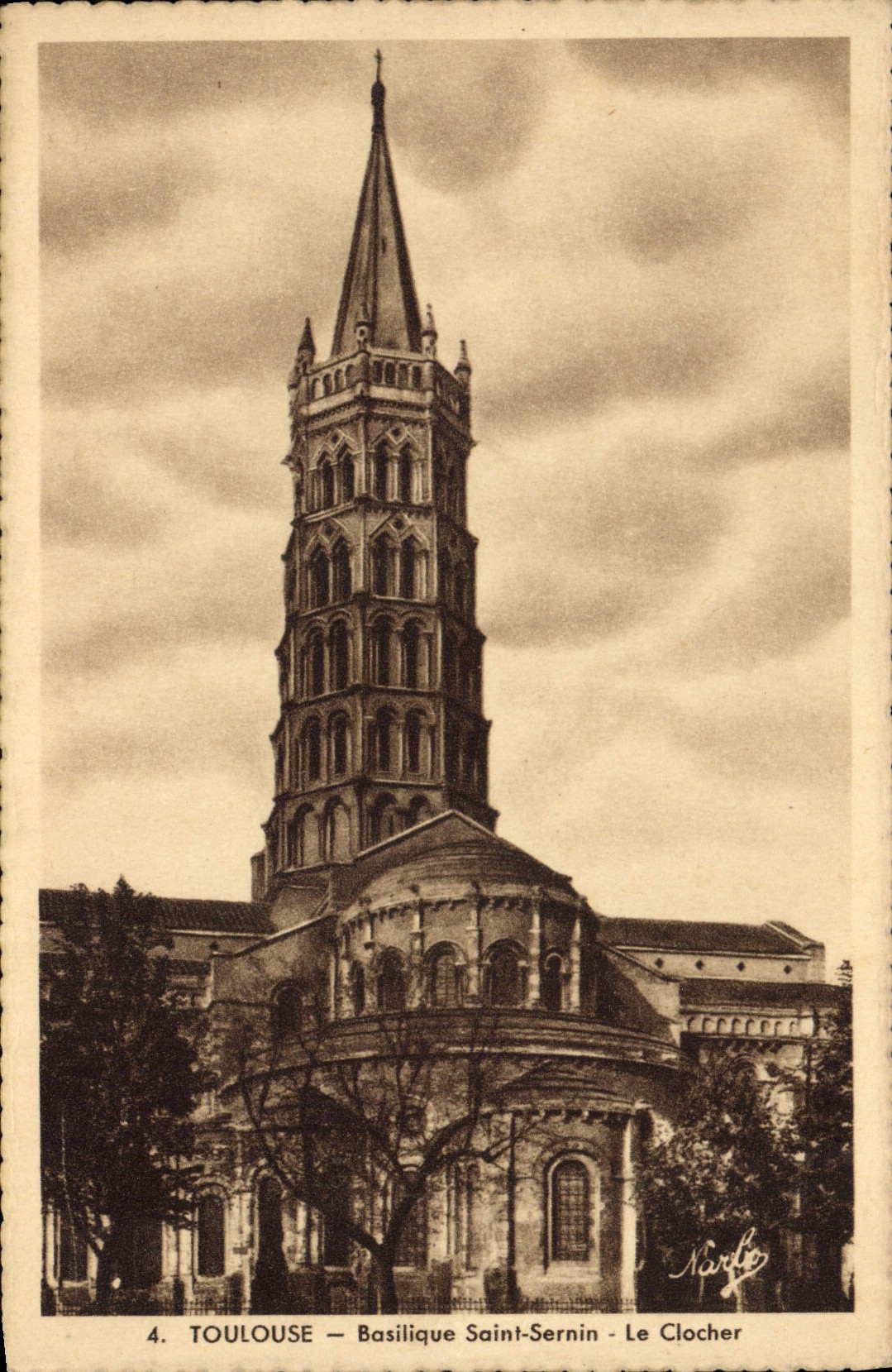 CPA Toulouse Basilique Saint Sernin le Clocher