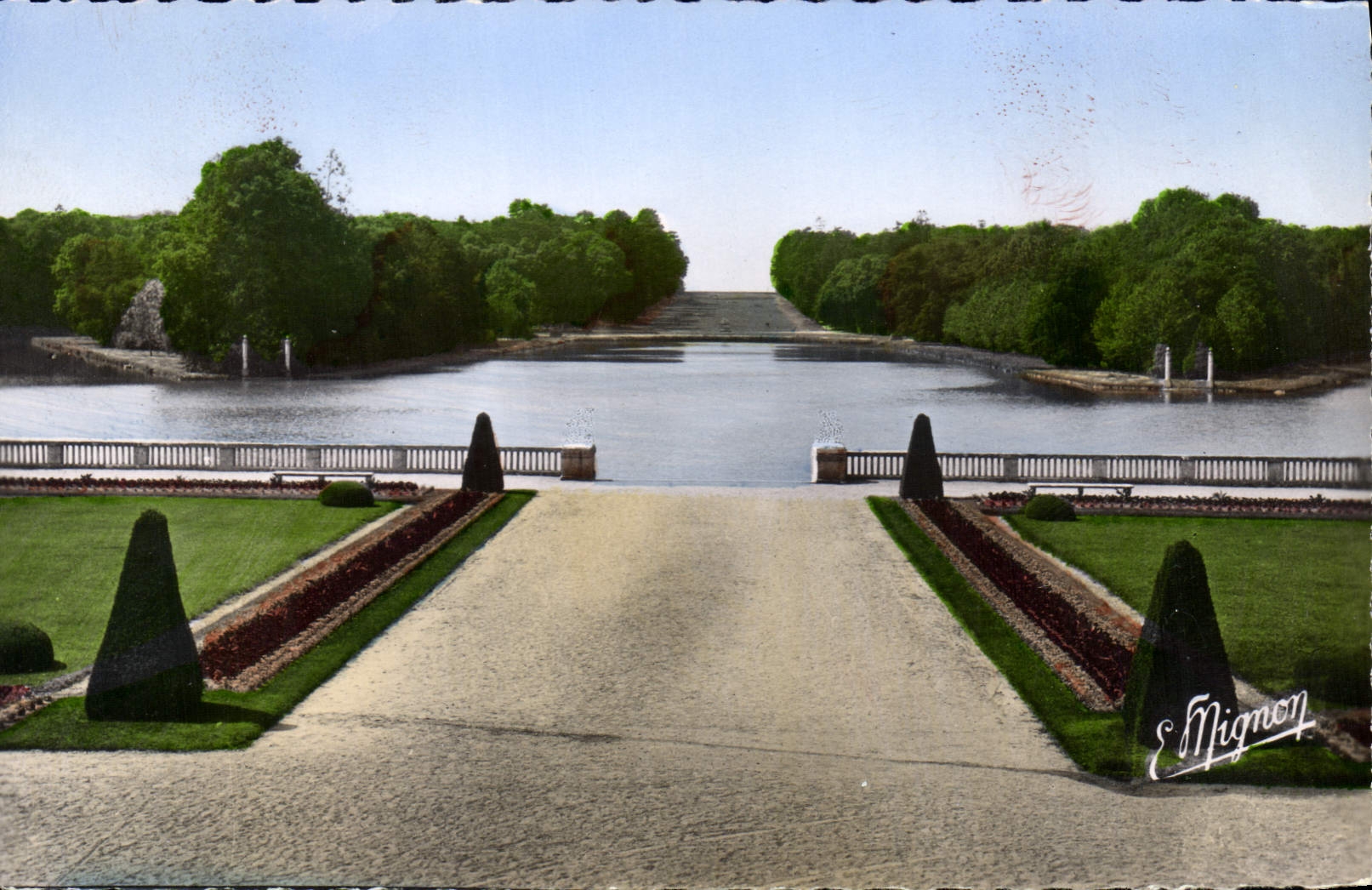 CPA Chateau de Rambouillet Residence Presidentielle Les Parterres et les Cancux